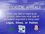 RHETORICAL APPEALS