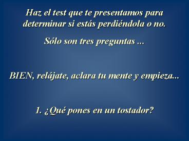 Test para averiguar la demencia cerebral precoz