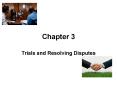 Trials and Resolving Disputes PowerPoint PPT Presentation