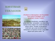 KHUTBAH TERAKHIR