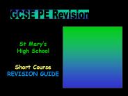 GCSE PHYSICAL EDUCATION