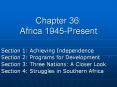 Chapter 36: Africa 1945-Present PowerPoint PPT Presentation