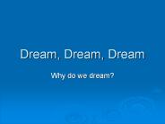 Dream, Dream, Dream