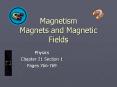 Magnetism Magnets and Magnetic Fields PowerPoint PPT Presentation