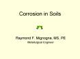 Corrosion in Soils PowerPoint PPT Presentation