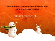 Bad credit christmas loan