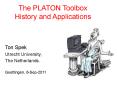 The PLATON Toolbox History and Applications PowerPoint PPT Presentation