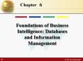 Foundations of Business Intelligence: Databases and Information Management PowerPoint PPT Presentation