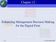 Enhancing Management Decision Making for the Digital Firm