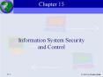 Information System Security and Control PowerPoint PPT Presentation