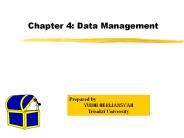 Chapter 4: Data Management