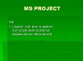 MS PROJECT PowerPoint PPT Presentation