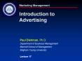 Marketing Management  Introduction to Advertising PowerPoint PPT Presentation