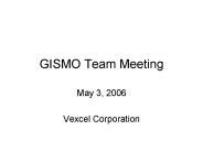 GISMO Team Meeting