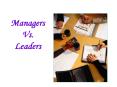 Managers Vs. Leaders PowerPoint PPT Presentation