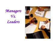 Managers Vs. Leaders
