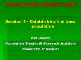 POPULATION PROJECTIONS PowerPoint PPT Presentation