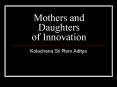Mothers and Daughters of Innovation PowerPoint PPT Presentation