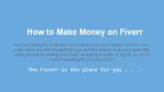 How to Make Money on Fiverr