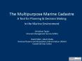 The Multipurpose Marine Cadastre PowerPoint PPT Presentation