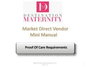 Market Direct Vendor         Mini Manual