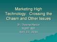 Marketing High Technology: Crossing the Chasm and Other Issues PowerPoint PPT Presentation