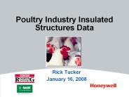 Poultry Industry Insulated Structures Data