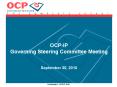 OCP-IP Governing Steering Committee Meeting  September 30, 2010 PowerPoint PPT Presentation