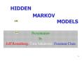 MARKOV       MODELS PowerPoint PPT Presentation