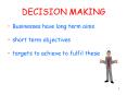 DECISION MAKING PowerPoint PPT Presentation