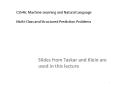 CS546: Machine Learning and Natural Language Multi-Class and Structured Prediction Problems PowerPoint PPT Presentation