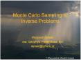 Monte Carlo Sampling to Inverse Problems PowerPoint PPT Presentation