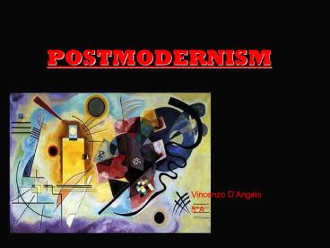 POSTMODERNISM