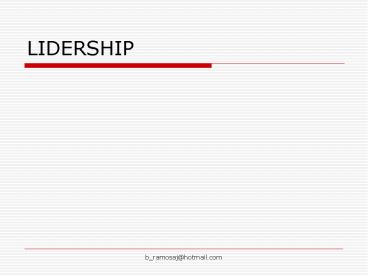 LIDERSHIP