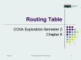 Routing Table PowerPoint PPT Presentation