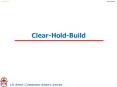 Clear-Hold-Build PowerPoint PPT Presentation