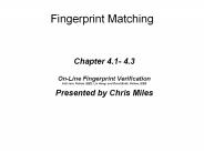 Fingerprint Matching