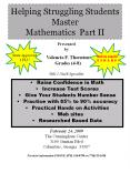 Helping Struggling Students Master Mathematics Part II PowerPoint PPT Presentation