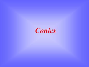 Conics