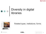Diversity in digital libraries
