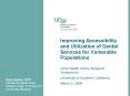 Improving Accessibility and Utilization of Dental Services for Vulnerable Populations PowerPoint PPT Presentation