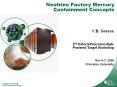 Neutrino Factory Mercury Containment Concepts PowerPoint PPT Presentation