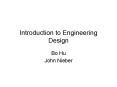 Introduction to Engineering Design PowerPoint PPT Presentation