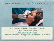 Dental Assisting Program Academic Advising