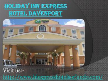 Holiday inn express hotel davenport