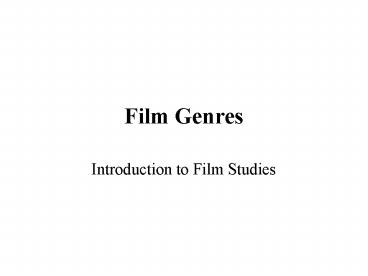 Film Genres