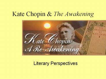 Kate Chopin