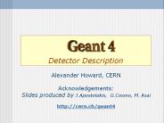 Detector Description