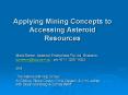 Applying Mining Concepts to Accessing Asteroid Resources PowerPoint PPT Presentation
