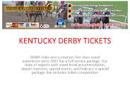 Kentucky Derby Tickets
